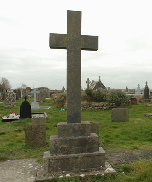 The famine memorial cross at the old Shanakyle graveyard in Kilrush. Photograph by John Kelly