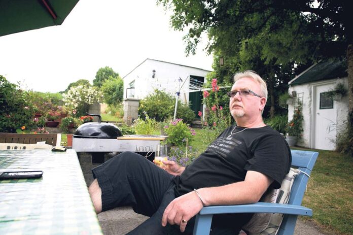 Mark Bowers pictured at his home in Killaloe.Pic Arthur Ellis.