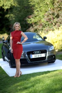 Audi brand ambassador, Kathryn Thomas, launching Future Now