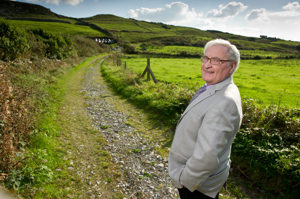 Tony Petty, an Ennistymon man now living in Oklahoma, pictured out an about near Lahinch. Photograph by John Kelly