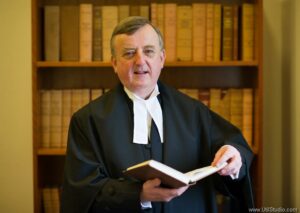 Judge Patrick Durcan advised the defendant to get legal representation.