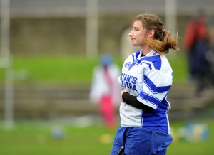 A dissapointed Lauren Tuohy of St Flannan's following the loss to St Mary's of Charleville in the Munster Senior A Colleges Camogie championship final at Newmarket. Photograph by John Kelly.