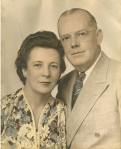 Kathleen with her first husband, Roxie Rollins. 