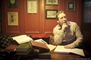 Donal Minihane, general manager of Hotel Doolin, catches up on some reading ahead of Doolin Writer’s Weekend. Photograph by David Olsthoorn