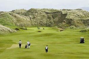 The first fairway at Doonbeg Golf Club. Photograph by John Kelly.