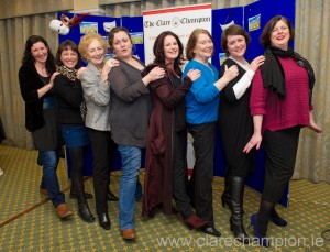 Members of Ennis Players at the launch of  Calendar Girls, in aid of four local charities. Photograph by John Kelly.