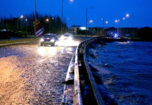 Flooding on the main road into Shannon 