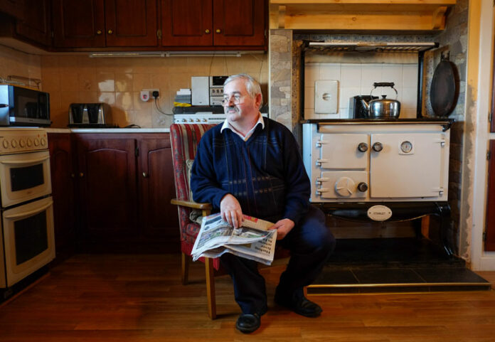 John Collins at home in Cross.