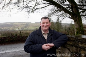 Councillor Pat Hayes concerned over the condition of the Poulagour road in Scariff..