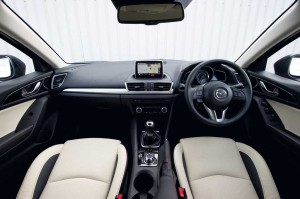 The impressive interior of the new Mazda3.