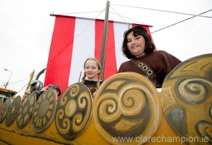 Plain sailing for some at the St Patrick's Day Parade in Doonbeg. Photograph by John Kelly.