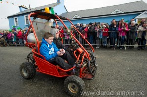 Carting about at the St Patrick's Day Parade at Fanore. Photograph by John Kelly.