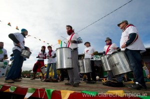 Percussion to the forefront at the St Patrick's Day Parade at Fanore. Photograph by John Kelly.