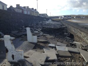 Storm damage at Kilkee