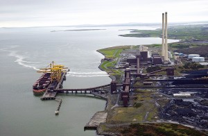 An aerial view of Moneypoint ESB generating Station. Photograph by John Kelly.