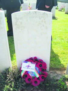 The grave of Corporal Hill from Miltown Malbay