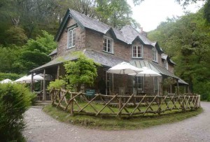 The delightful tearooms at Watersmeet, near Lynmouth.