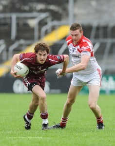 Seamus Collins in minor championship action against Éire Óg