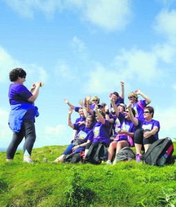 Walkers go past the Hags Head area during the Weightwatchers/Clare Champion Liscannor to Cliffs of Moher coastal walk. Photograph by John Kelly.