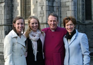 Alison and Rachel with their parents, Bishop Kenneth Kearon and Jennifer Kearon. Photograph by Paul Harron, Church of Ireland Press Office.