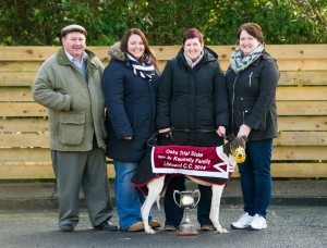 Dinny Gould, Karen McInerney, Tara McCarthy and Caroline Gould of Cree with Cree Gaisce. Photograph by John Kelly.