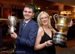 John and Siobhan O Gorman at the Cratloe GAA Victory dinner in The Radisson hotel. Photograph by John Kelly.