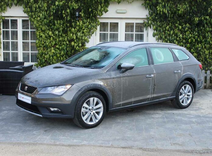 The SEAT Leon X-Perience in the early morning frost at Brook Lodge in Wicklow.