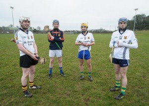 Brian Fahy, Conor Henry, Dermot O' Brien and Darren Chaplin during a training session, Photograph by John Kelly.