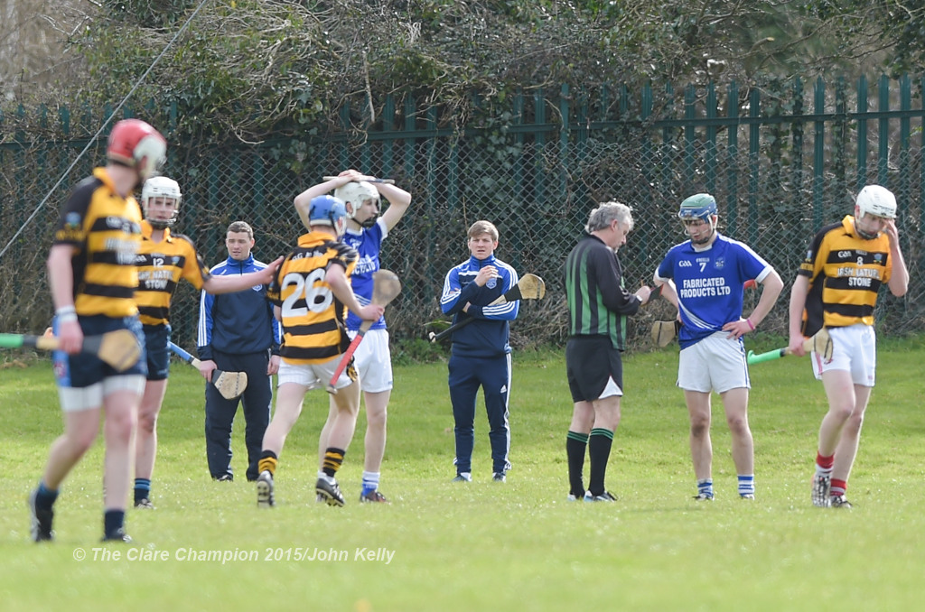 Cratloe's Podge Collins, former Clare senior hurler and now senior footballer watches the action from the end line during their U-21 semi final against Crusheen-Tubber at Clarecastle. Photograph by John Kelly.