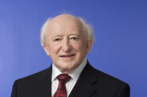 President Michael D Higgins will attend the flag raising ceremony at Dublin Castle.