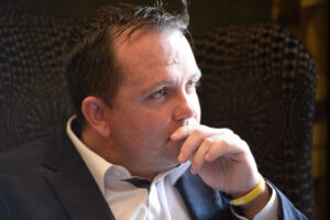 Davy Fitzgerald taking in the question. Photograph by John Kelly