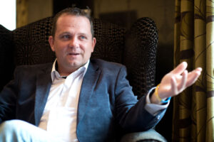 A relaxed Davy Fitzgerald, Photograph by John Kelly.