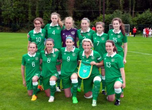 The Ireland womens U-19 team.