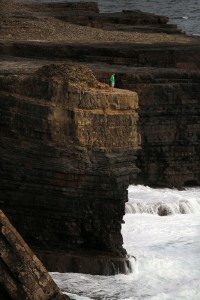 Towering cliffs are a feature of he Loop Head Peninsula. Photograph by Valarie O'Sullivan