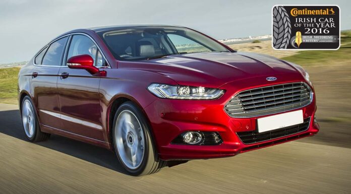 The Ford Mondeo is the Continental Irish Car of the Year 2016