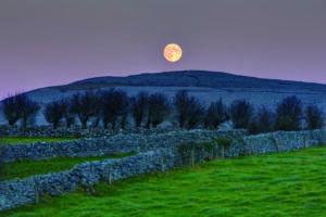 The Burren Full Moon. Photograph by Carsten Krieger.