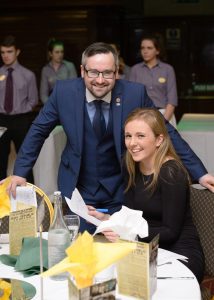 Eoin Neylon and Deirdre Barry at the Clare Fianna Fáil event. Photograph by John Kelly.