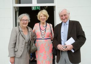 Mrs Sabina Higgins with Rita Murnane and her brother, Tony Mulvey Photograph by John Kelly.