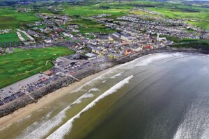 A bird's eye view of Lahinch.