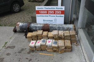 Part of the cocaine haul at Liscannnor. Photograph by the Revenue Customs