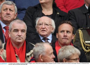 President Michael D Higgins at Saturday's big game. Photograph by Brendan Moran/Sportsfile