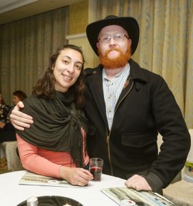 Ana and Dan Hassett of Wild Atlantic Wools and Gifts at the announcement of the winners of the annual Clare Champion Christmas Shop Window Display competition. Photograph by John Kelly.