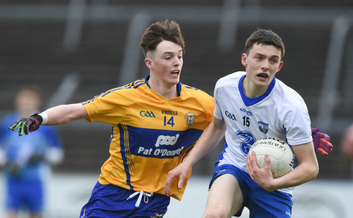 Gavin Cooney (left) scored five points for Clare.