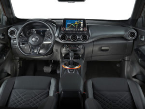 The Juke gets a high quality interior and a large touch screen mounted in the driver's eyeline.