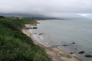 Brittas Bay in the distance.