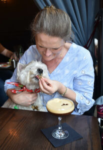 I get to try an Espresso Martini Dogguccino.