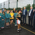 Minister for Sport and An Ghaeltacht, Jack Chambers, T.D. at Gaelscoil Mhíchíl Cíosóg, Ennis on 24/09/2021