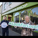 Declan and SineadLahinch Bookshop. Pic Arthur Ellis.