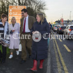 Gaelscoil Mhíchíl Cíosóg walking bus, Gaelscoil Mhíchíl Cíosóg, Ennis, at 09:33:10, 11February 2022,