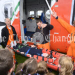 Irish Coast Guard rescue helicopter, Kilmaley National School, , at 10:27:22, 12May 2022,